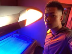 1年ぶりの日焼けサロンへ　by石田