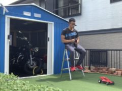 ラジコンで遊びました！　by石田