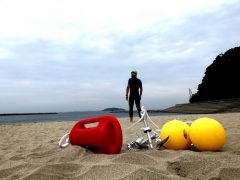 出勤前のOWS（オープンウォータースイム）　okamoto