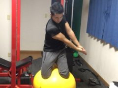 バランスボールトレーニング　ｂｙ石田